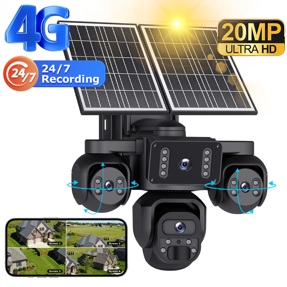 Home Security Outdoor Camera System - OKAM PRO AOV 24/7 Online Four