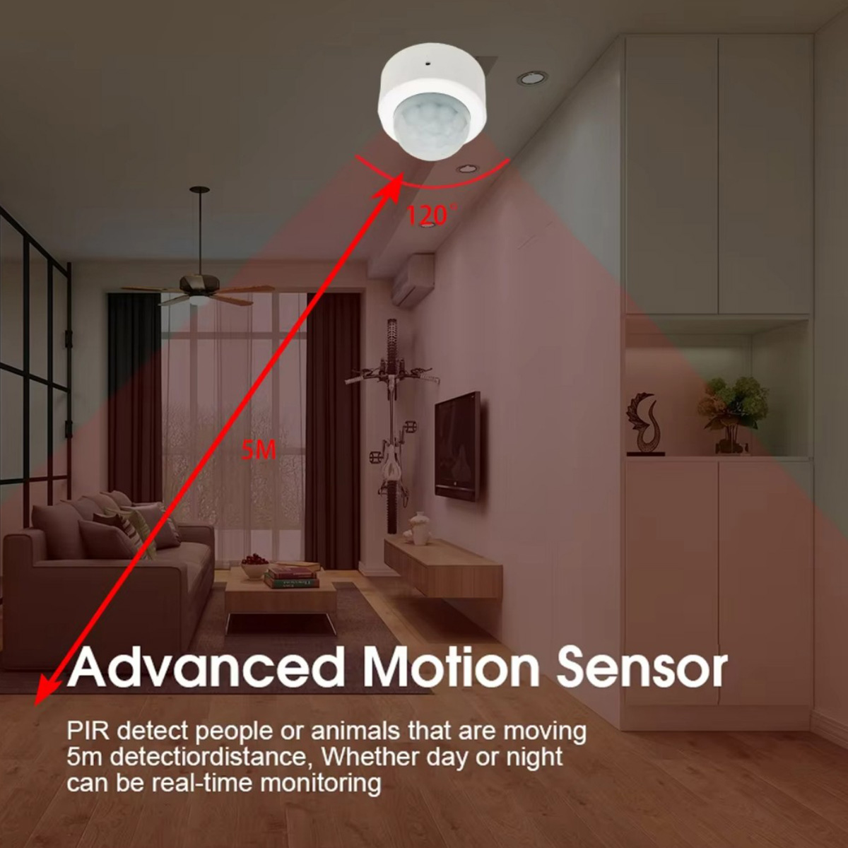 Zigbee PIR Motion Sensor Human - đánh giá và giá Home Security With Alarm
