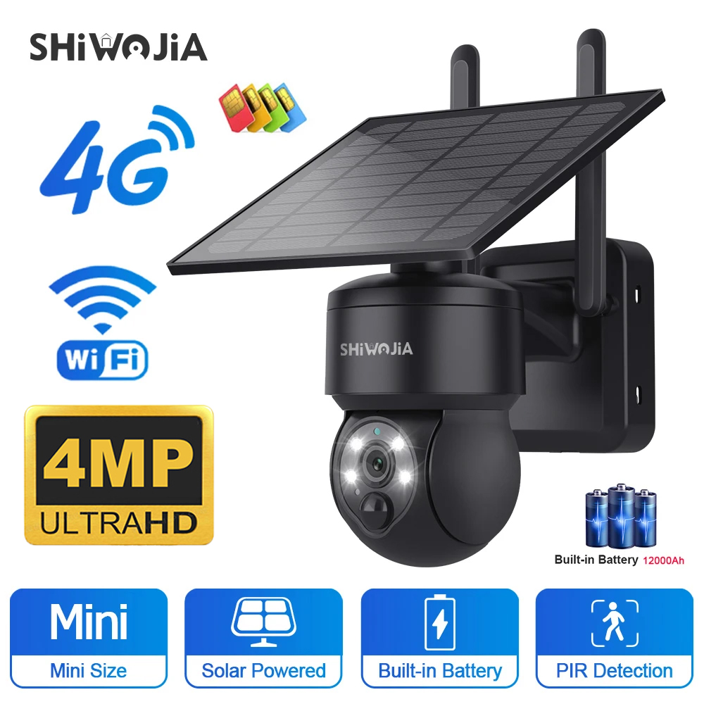 SHIWOJIA WIFI Wireless PTZ Sol - đánh giá và giá Home Security Outdoor Camera System