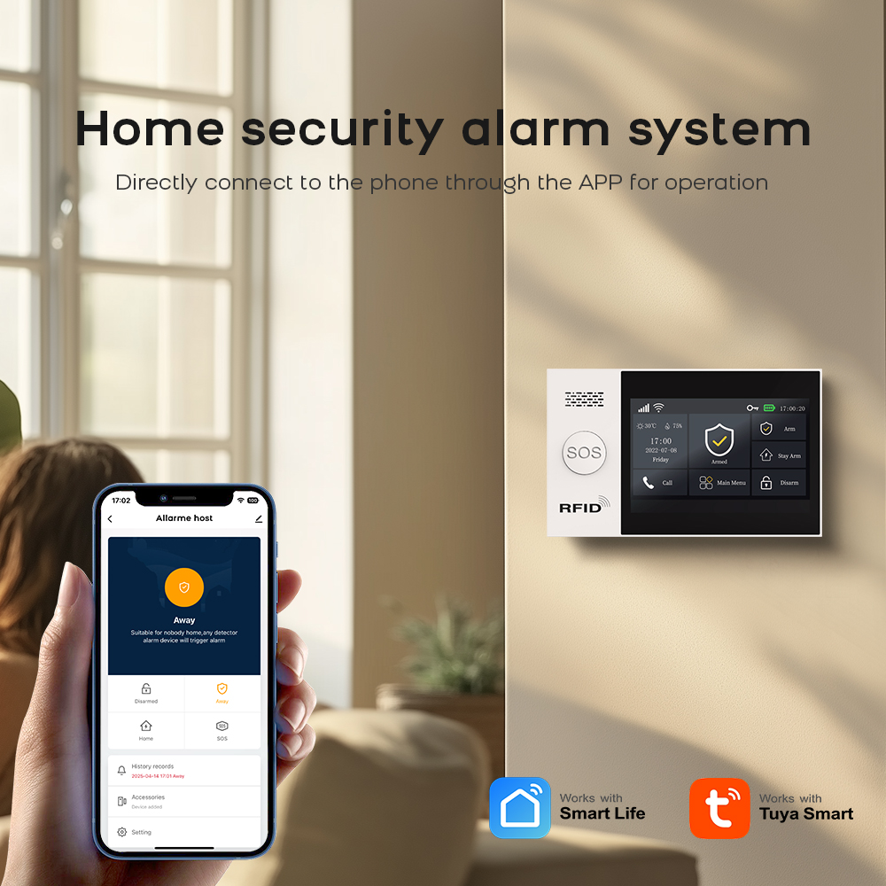 PG-107 Tuya Wireless Home WIFI - đánh giá và giá Sim Gsm Alarm