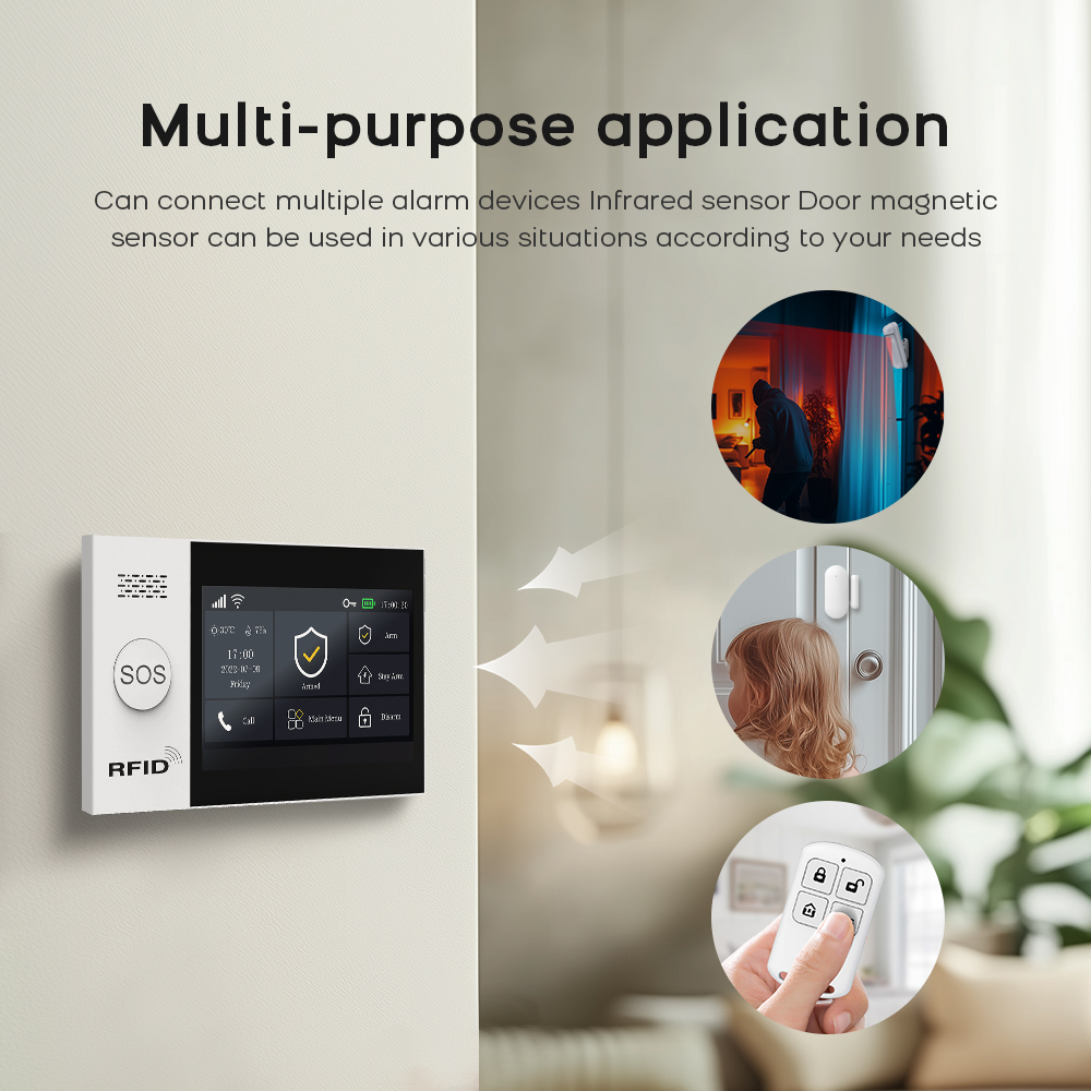 PG-107 Tuya Wireless Home WIFI - đánh giá và giá Sim Gsm Alarm