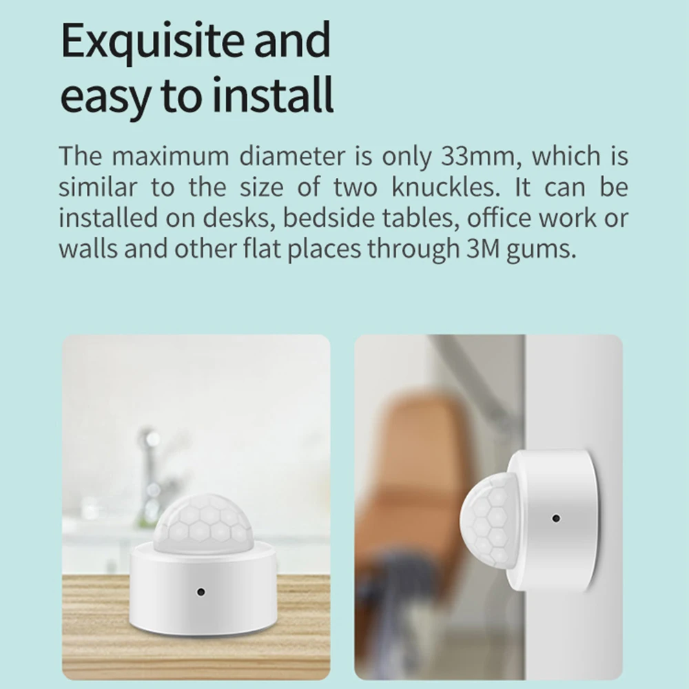 Haozee 2 in 1 Zigbee Mini PIR  - đánh giá và giá Home Security With Alarm