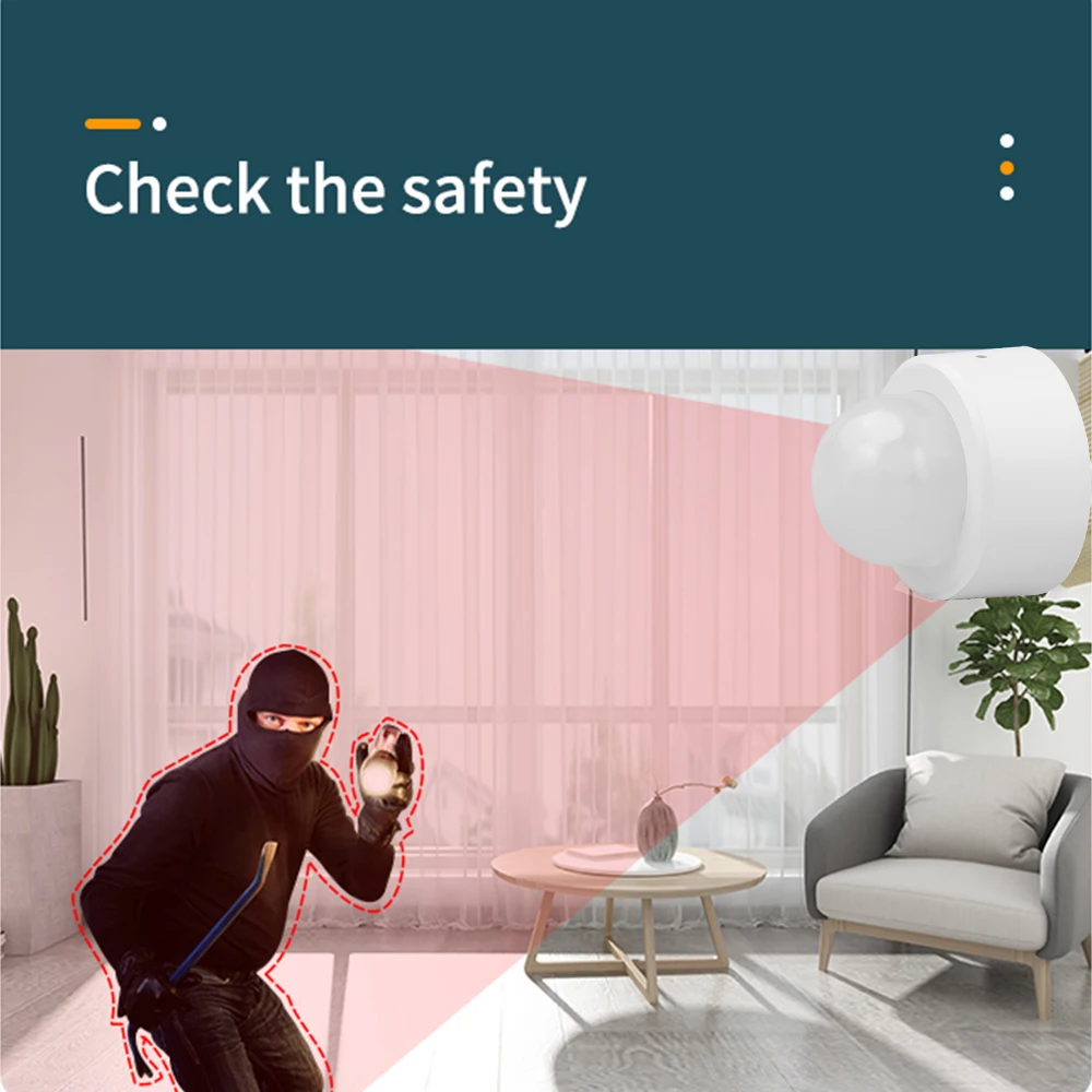 Haozee 2 in 1 Zigbee Mini PIR  - đánh giá và giá Home Security With Alarm