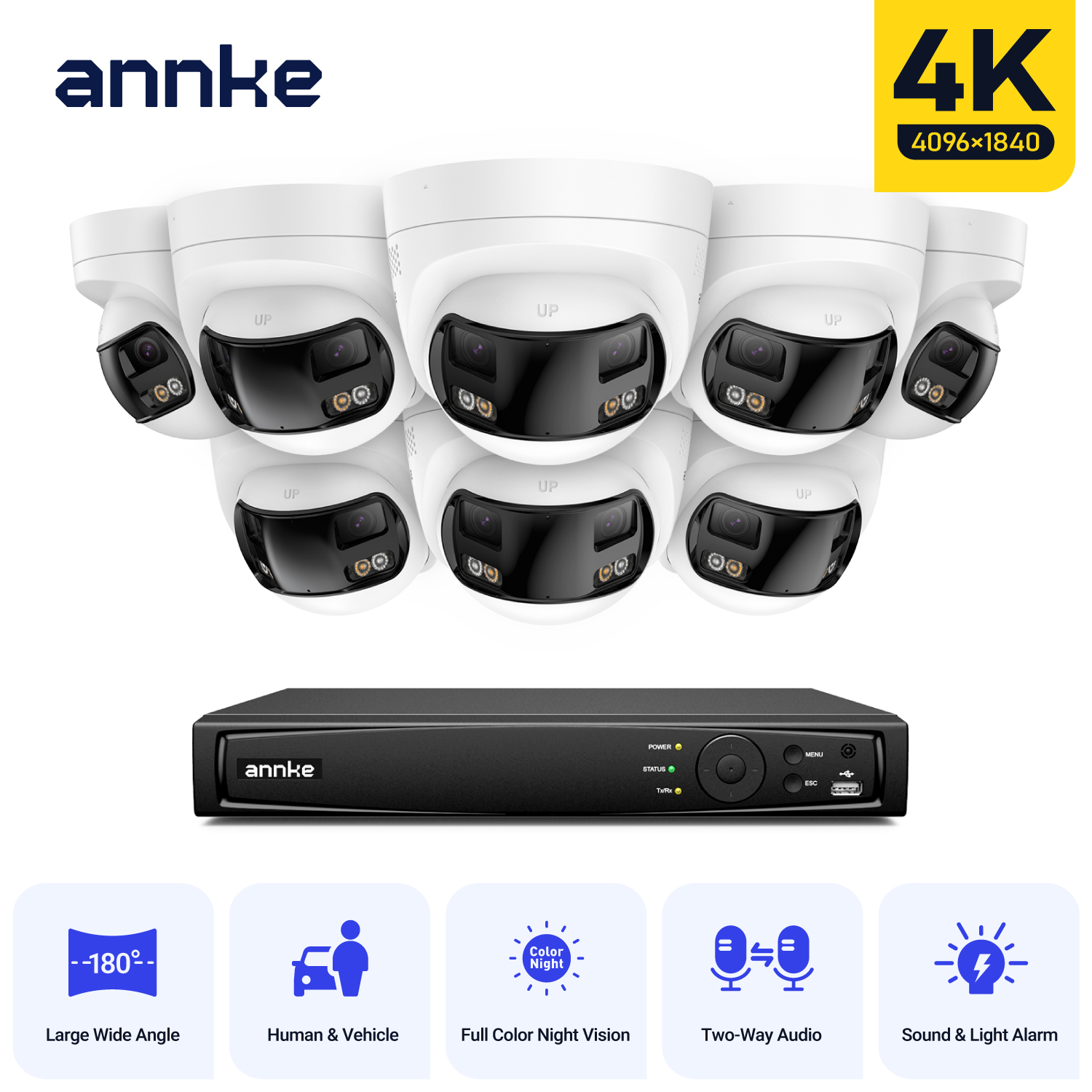 ANNKE security camera system 4 - đánh giá và giá Home Security Outdoor Camera System