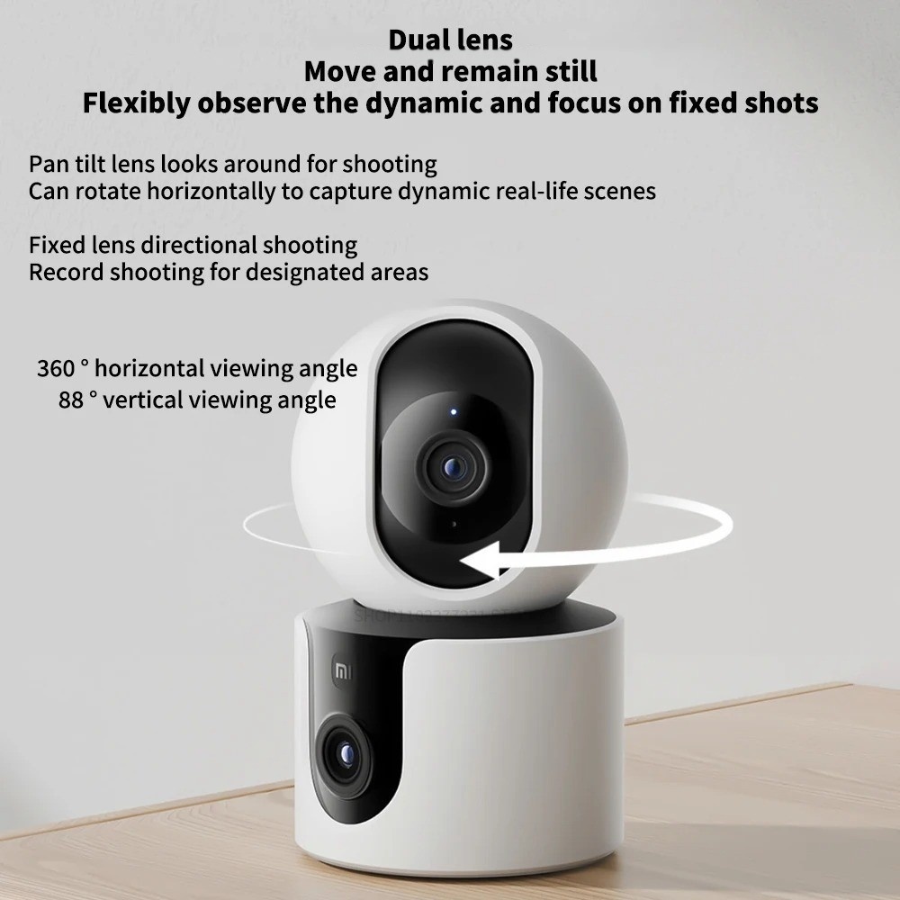 Xiaomi C300 Smart Camera Dual  - đánh giá và giá Mi Home Security Xiaomi