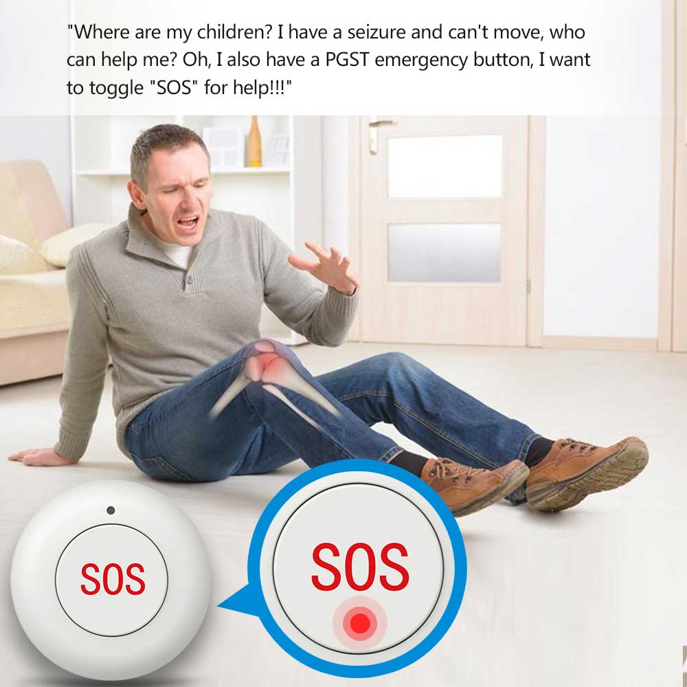 Wireless SOS Button Smart Home - đánh giá và giá Sim Gsm Alarm