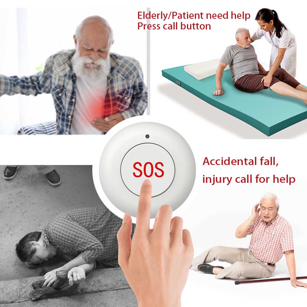 Wireless SOS Button Smart Home - đánh giá và giá Sim Gsm Alarm