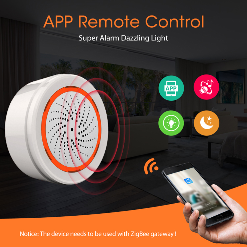 Tuya Zigbee Sound Light Sensor - đánh giá và giá Sim Gsm Alarm