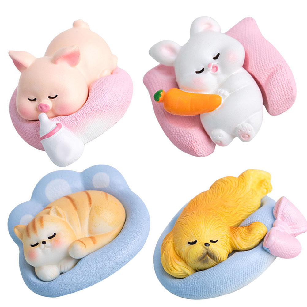 4Pcs Cute Animal Statues Resin - đánh giá và giá Home Yard Security