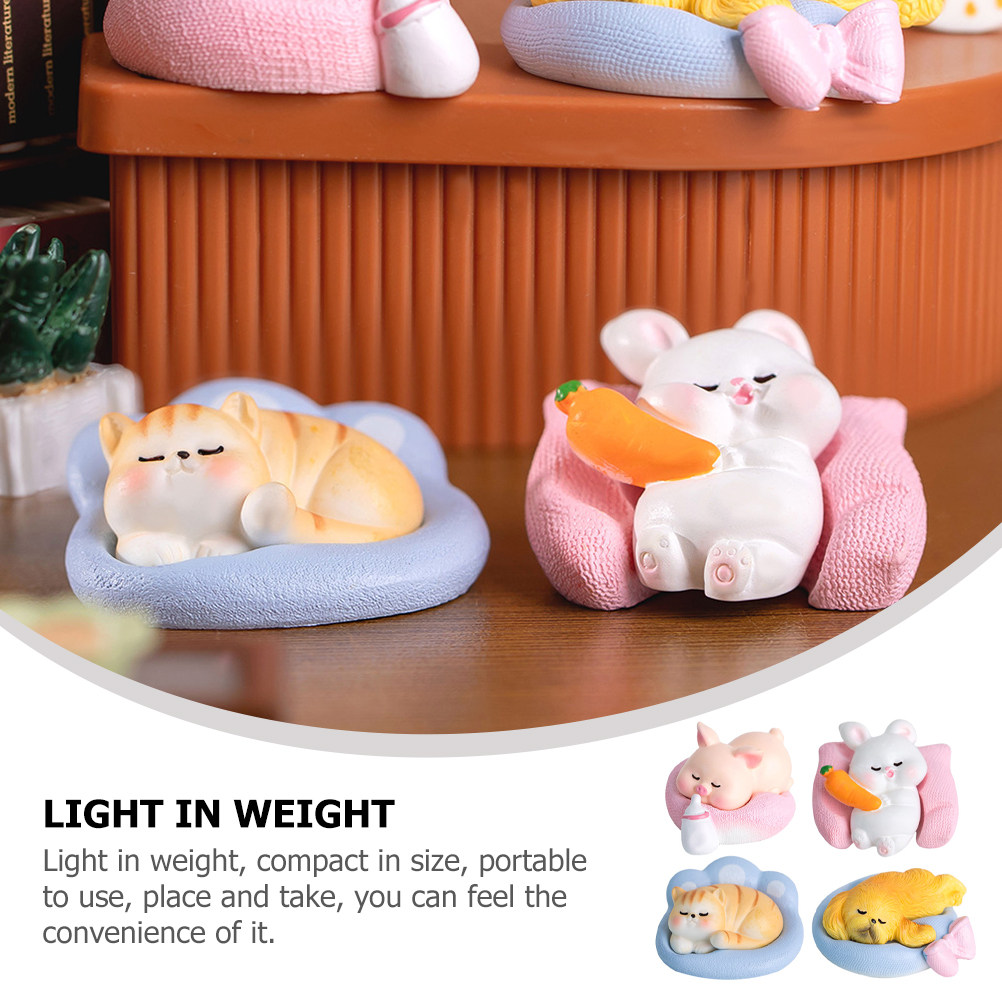 4Pcs Cute Animal Statues Resin - đánh giá và giá Home Yard Security