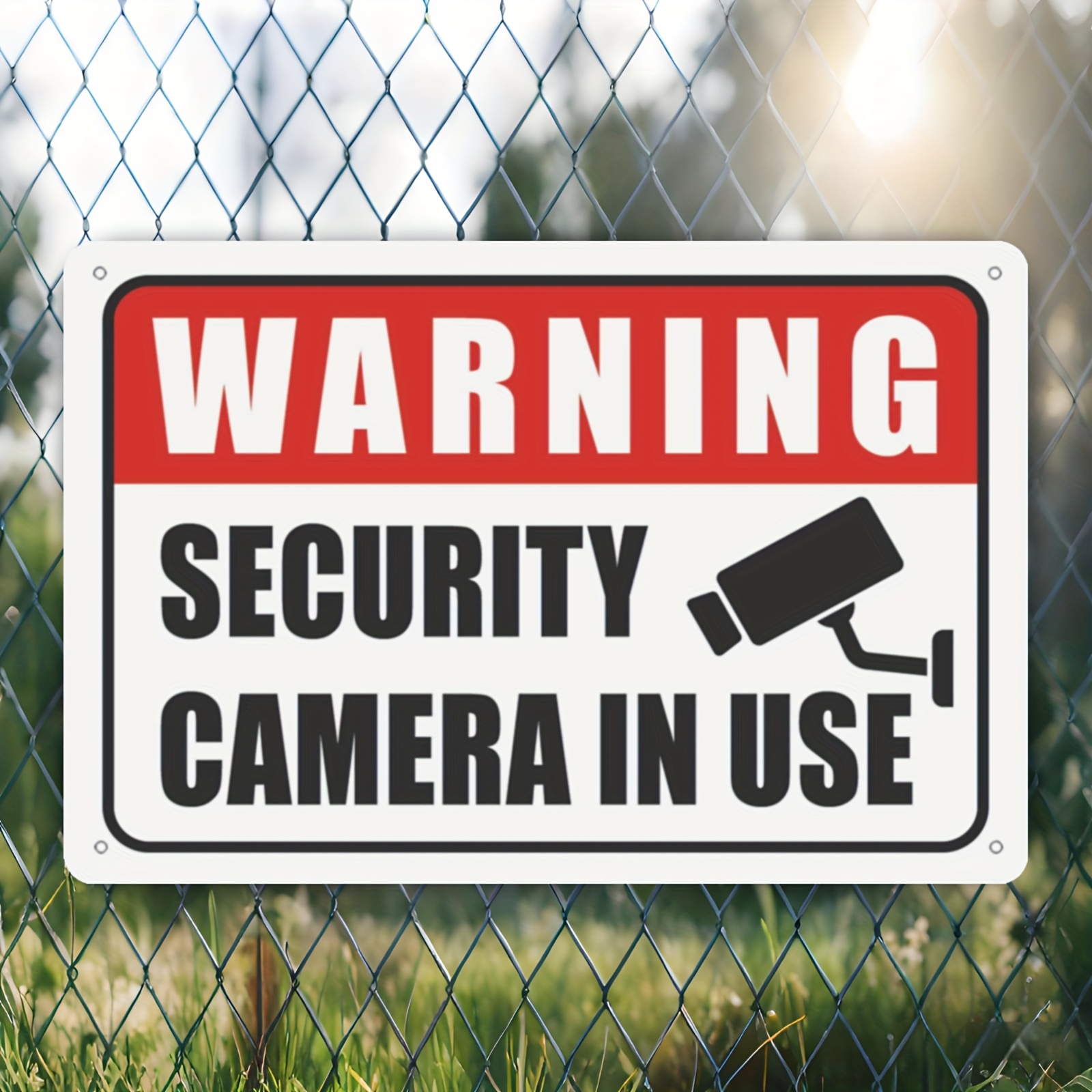 HD Metal Tin Sign Warning Secu - đánh giá và giá Home Yard Security