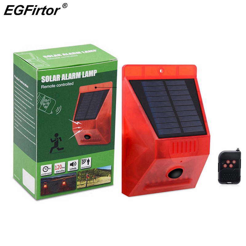 Solar Alarm Lamp Remote Contro - đánh giá và giá Home Yard Security