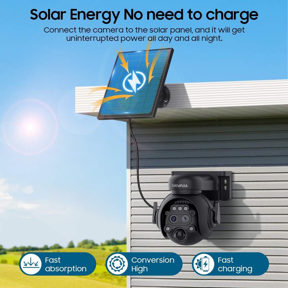 SHIWOJIA 12X Zoom 4G LTE Solar - đánh giá và giá Home Security Outdoor Camera System