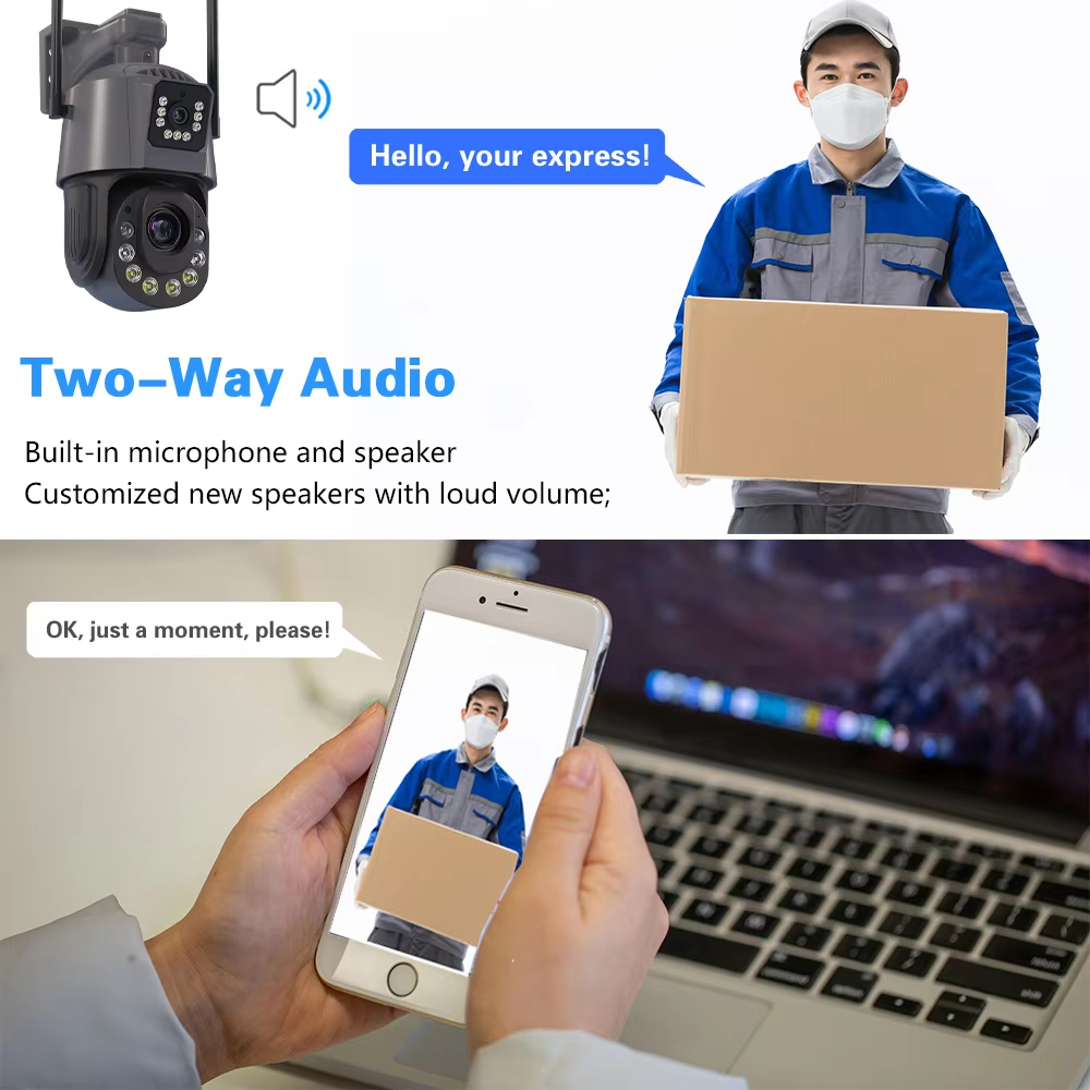 6MP Dual Lens WiFi PTZ Securit - đánh giá và giá Home Yard Security