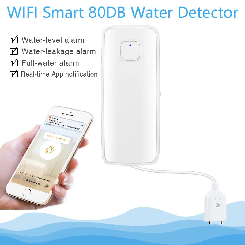 Tuya WiFi Smart Water Leak Sen - đánh giá và giá Home Security With Ai
