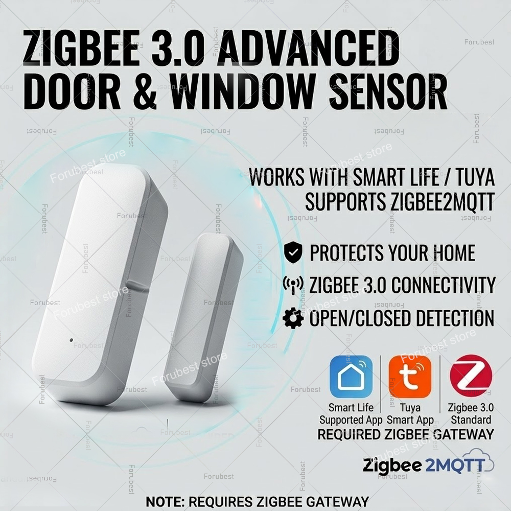 Tuya Zigbee Door Window Sensor - đánh giá và giá Home Security With Ai