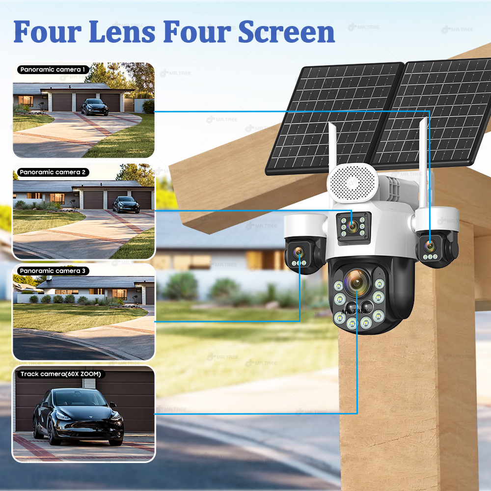 AOV Four Lens Outdoor Surveill - đánh giá và giá Home Security Outdoor Camera System