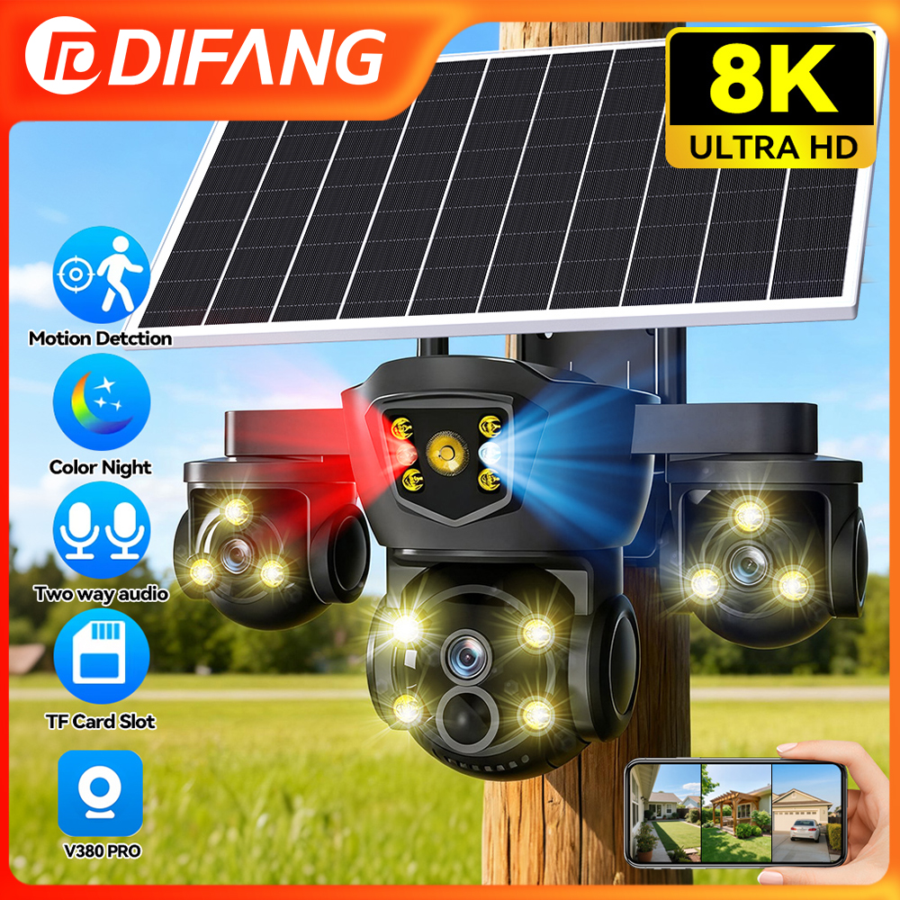 V380 Pro New 20MP WIFI Solar C - đánh giá và giá Home Security Outdoor Camera System