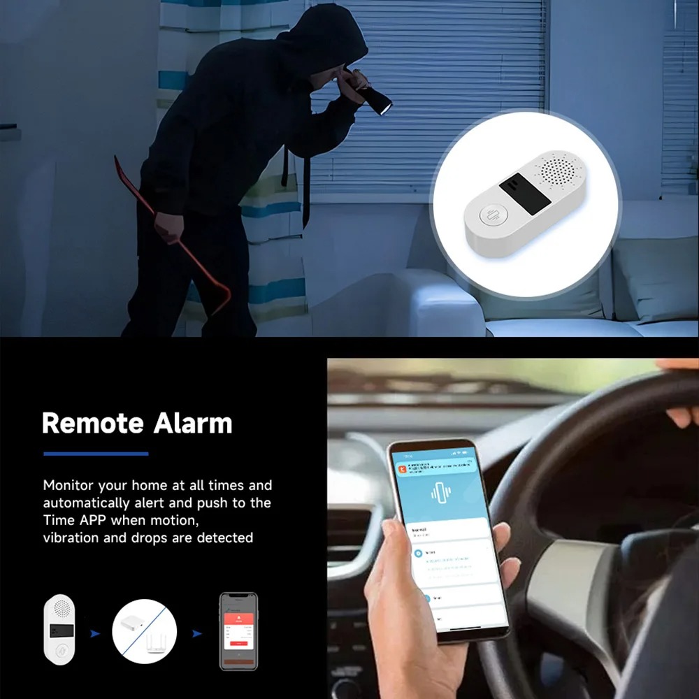 Tuya WiFi Vibration Sensor - 1 - đánh giá và giá Home Security With Ai