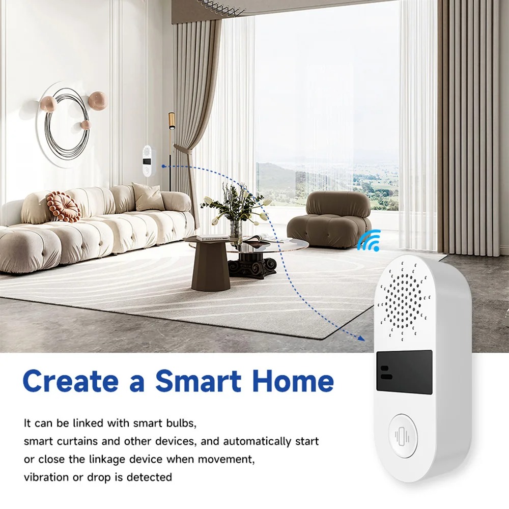 Tuya WiFi Vibration Sensor - 1 - đánh giá và giá Home Security With Ai