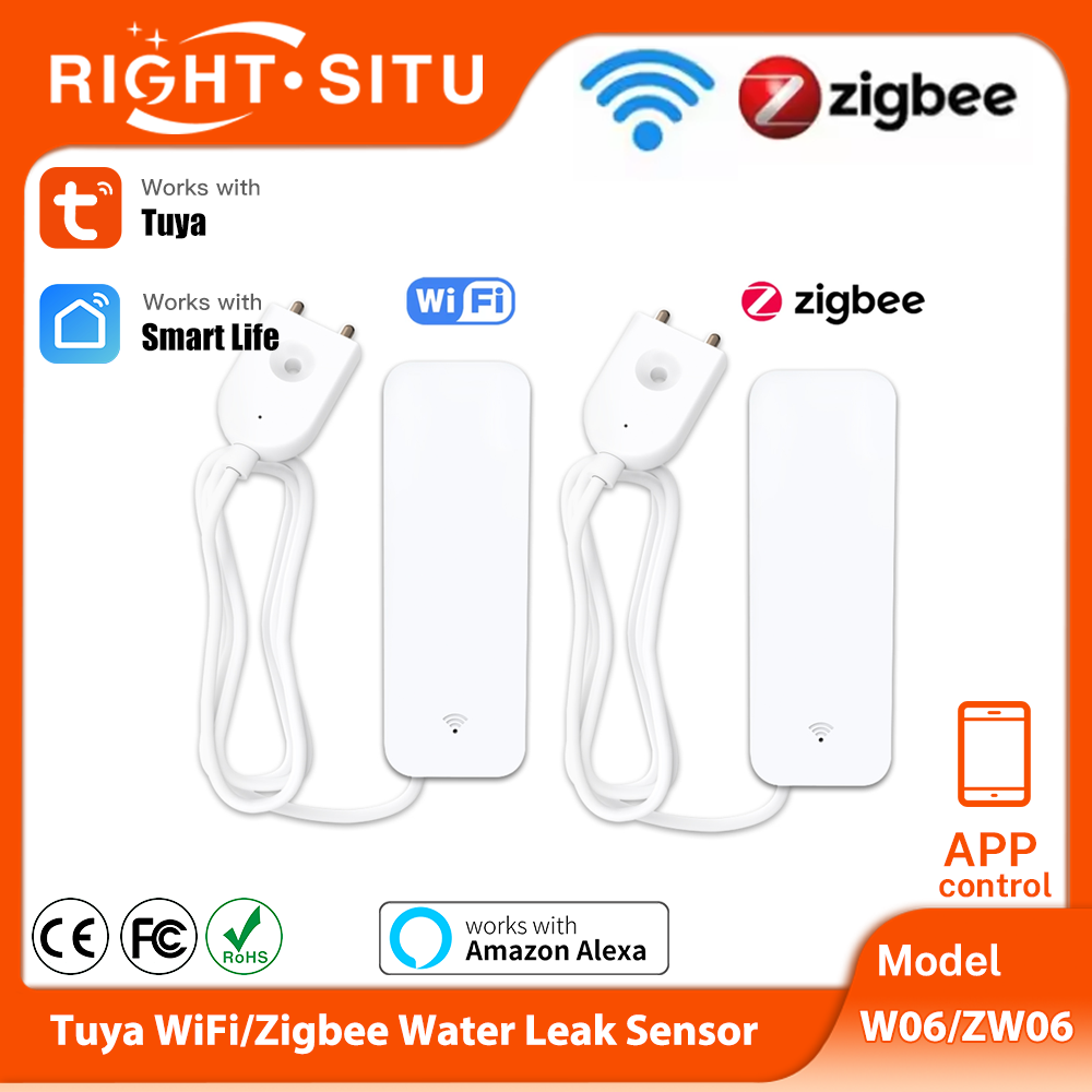 Tuya WiFi Zigbee Water Sensor  - đánh giá và giá Home Security With Ai