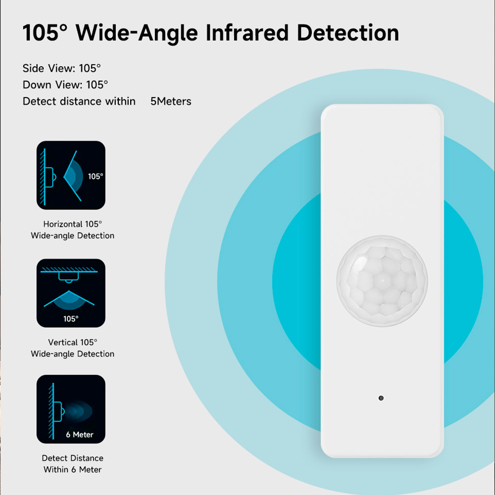 WiFi Smart PIR Motion Sensor T - đánh giá và giá Home Security With Alarm