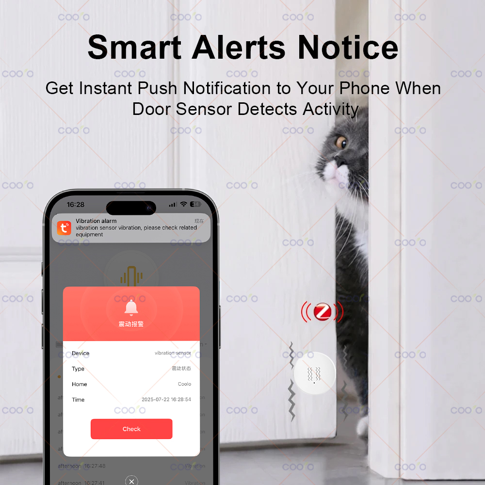 ZigBee Tuya Smart Vibration Se - đánh giá và giá Home Security With Alarm