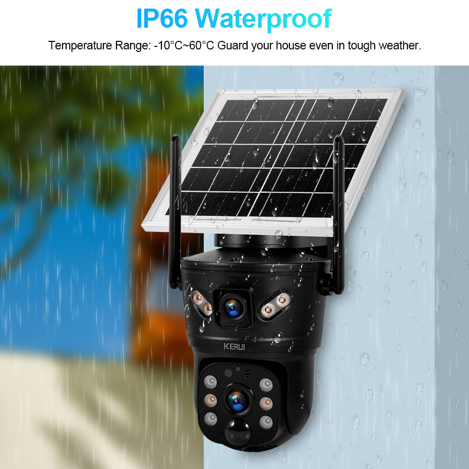 KERUI Outdoor 6MP Solar Camera - đánh giá và giá Home Security Outdoor Camera System