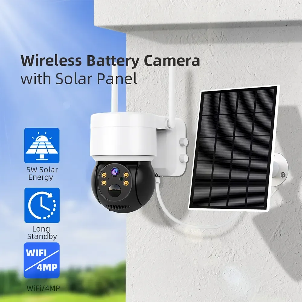 WIFI Solar Camera 2MP PIR Huma - đánh giá và giá Home Security Cameras Wireless