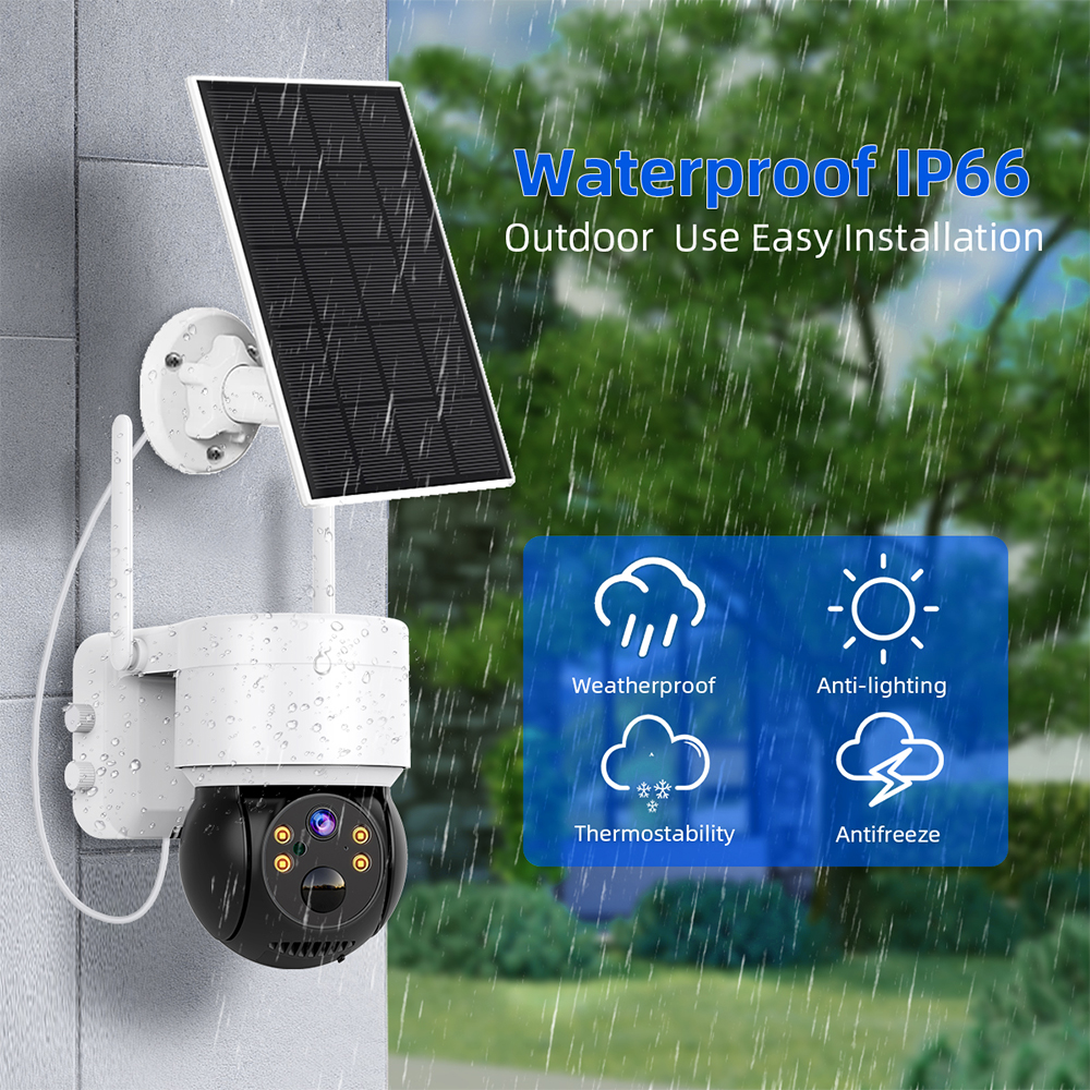 WIFI Solar Camera 2MP PIR Huma - đánh giá và giá Home Security Cameras Wireless