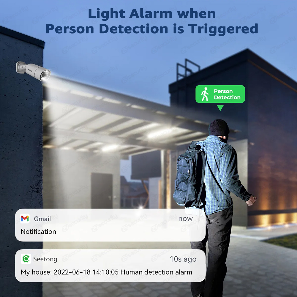 4K PoE Security Camera System  - đánh giá và giá Home Security Outdoor Camera System