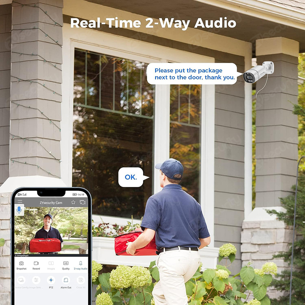 4K PoE Security Camera System  - đánh giá và giá Home Security Outdoor Camera System