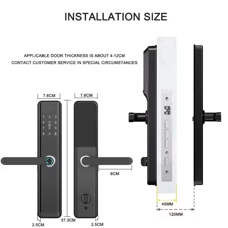 Rfid Fingerprint Handle Smart  - đánh giá và giá Home Security Battery Replacement