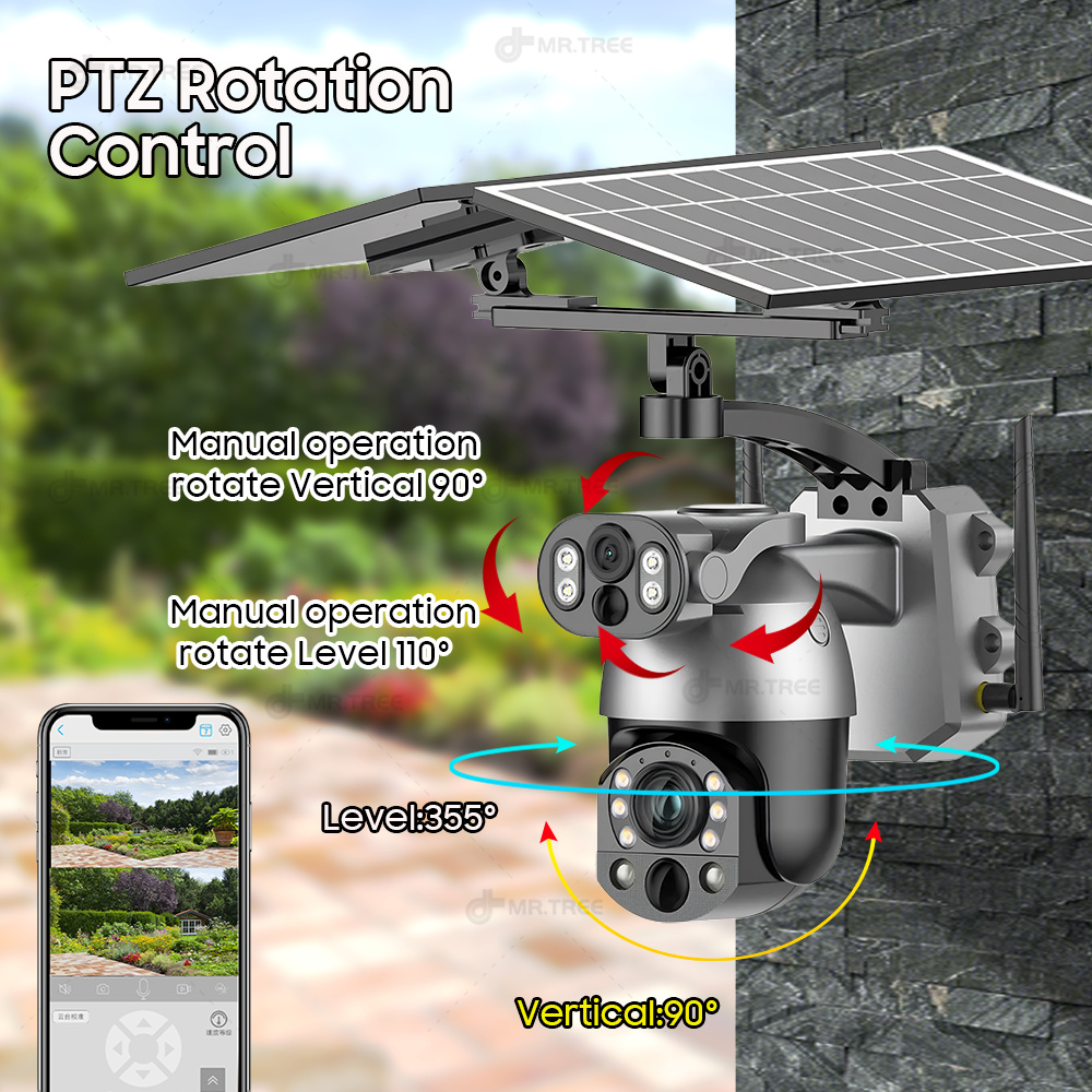 4K 50X Optical Zoom Dual Lens  - đánh giá và giá Home Security Outdoor Camera System