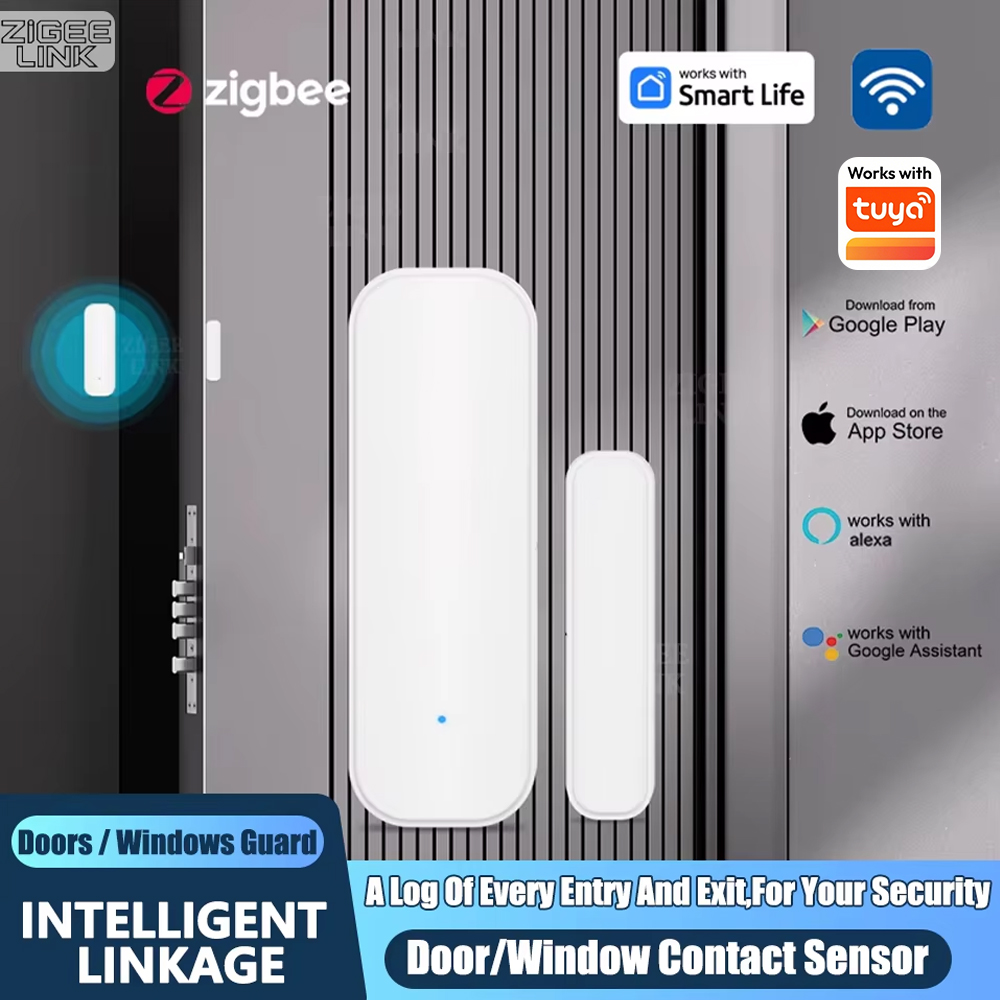 ZigBee Door Window Sensor Wire - đánh giá và giá Home Security With Ai