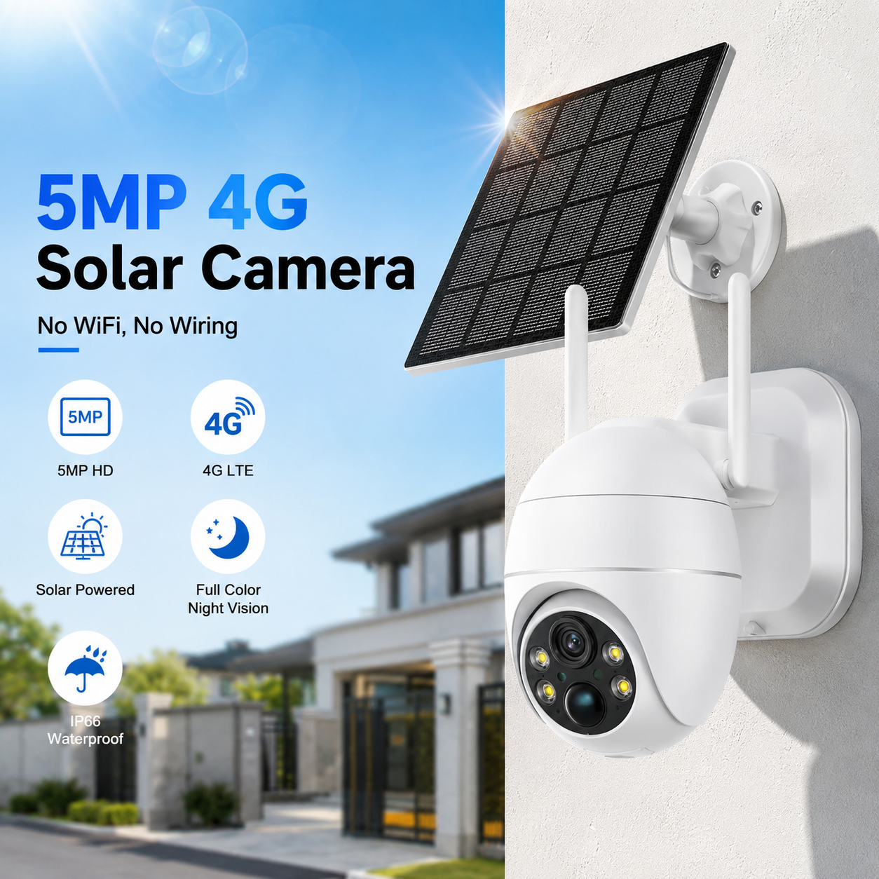 Outdoor 4G SIM Card Security C - đánh giá và giá Home Security Outdoor Camera System