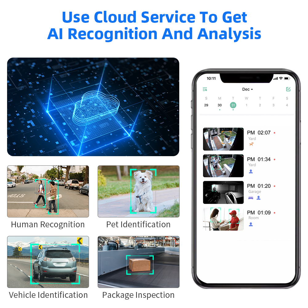 Hiseeu 3MP Cloud AI WiFi Video - đánh giá và giá Home Security Cameras Wireless