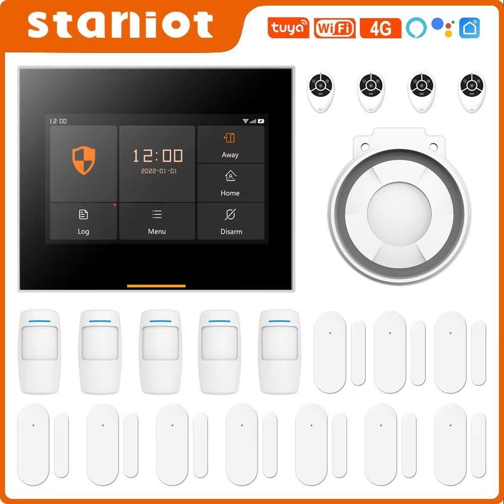 Staniot 433MHz Wireless Wifi 4 - đánh giá và giá Sim Gsm Alarm