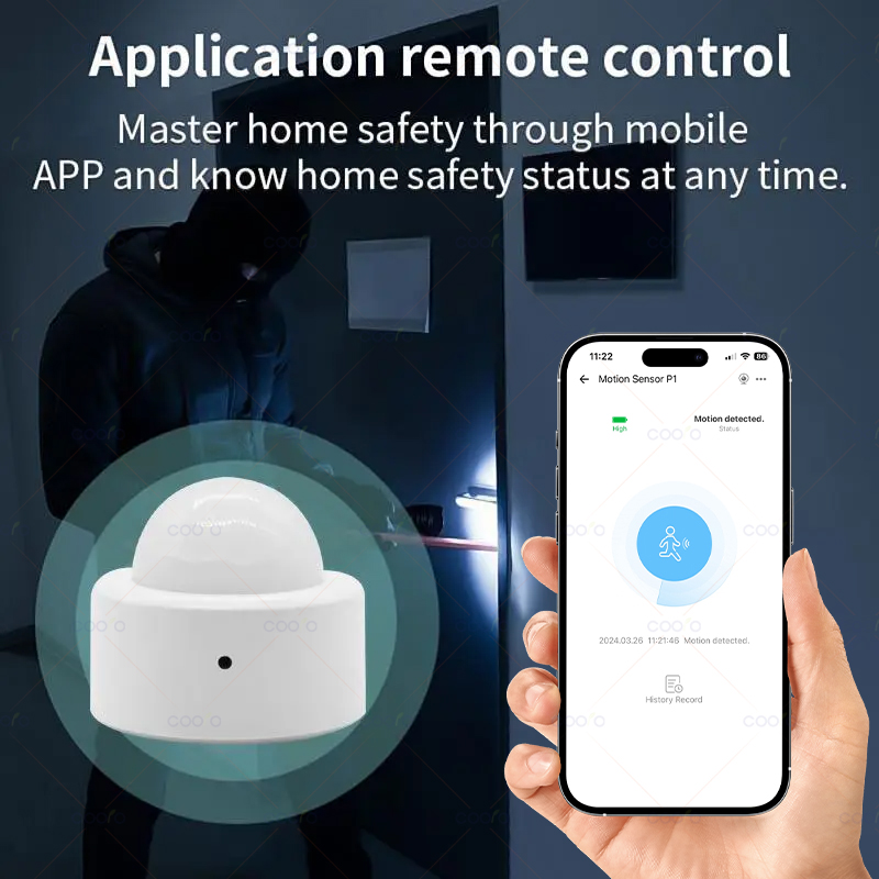 Zigbee Mini PIR Motion Sensor  - đánh giá và giá Home Security With Alarm