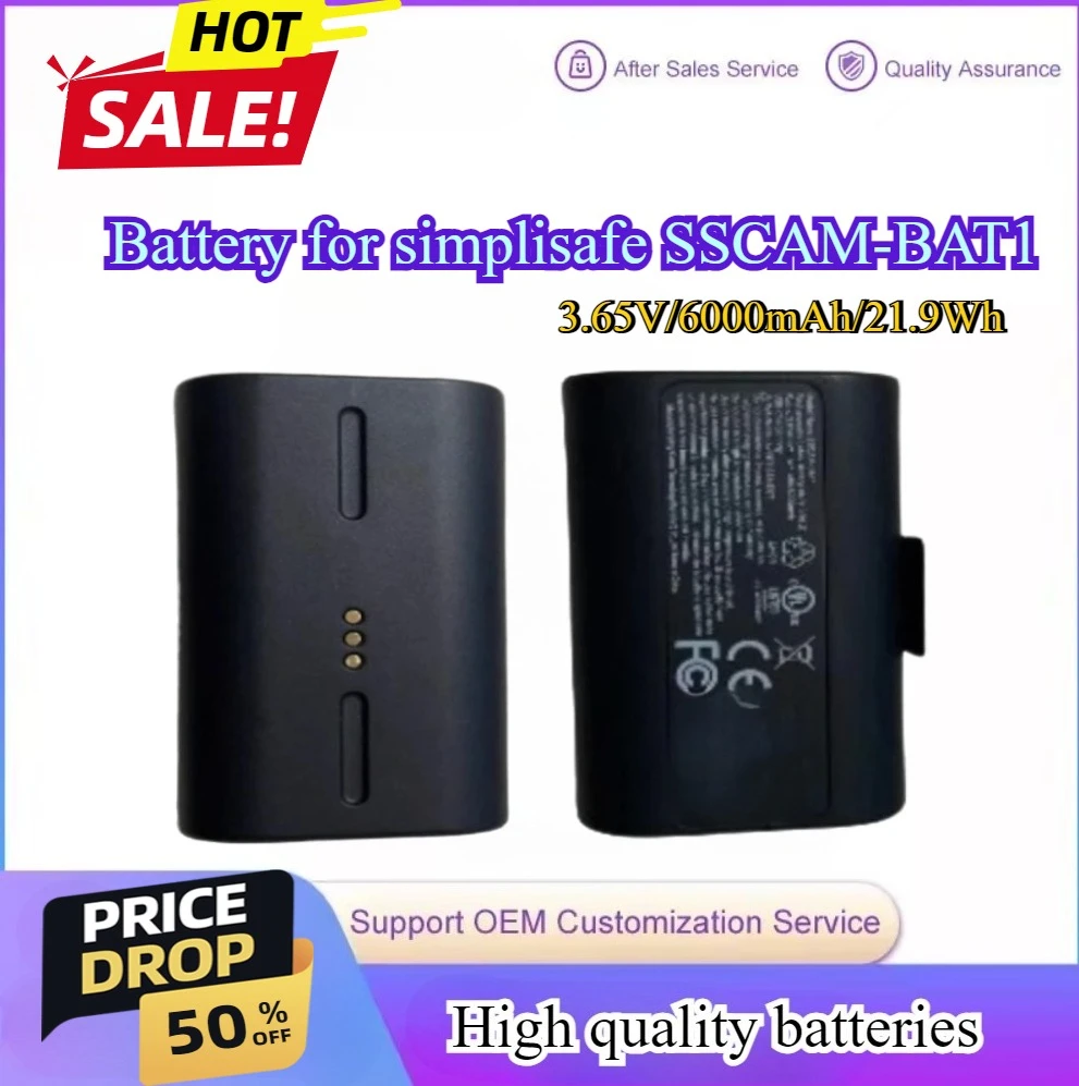 6000mAh SSCAM-BAT1 Battery Rep - đánh giá và giá Home Security Battery Replacement